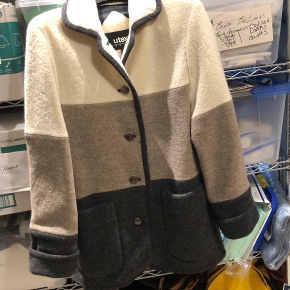 Russian made vintage wool jacket Two deep pockets - Picture 3 of 13